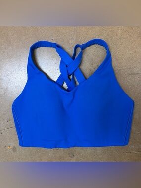 Lululemon Energy Sports Bra High Support Cobalt Blue 34D Gym Athleisure Running
